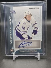 2016-17 Leaf Heroes Prospects Platinum Rc Auto Owen Beck Mississauga Steelheads