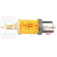 In-Tank 4-7/8" Fuel Filter For Yanmar L100 &186F Chinese 10HP Diesel Fuel Tank 