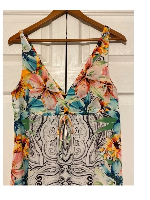 UNDERCOVER Victoria’s Secret Maxi Sleeveless Colorful Dress Gown Size Small