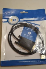 Cable Matters 202031-3 USB-A to RS-232 DB9 Series Adapter Cable
