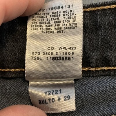 N Levi's Jeans Juniors 1 Gray Low Rise Slim Straight Charcoal Skull
