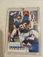1996 Pro Line #128 Autographed Arthur Marshall Trading Card