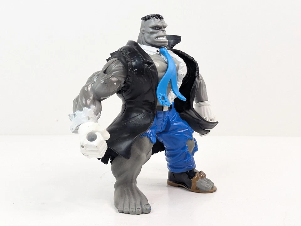 Marvel Incredible Hulk Grey 6.5” Battle Damaged Mr FixIt Toybiz 1996 No Hat! - Image 2 of 4