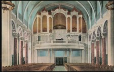 Seattle, Washington WA Interior of St. James Cathedral Mitchell Vintage Postcard