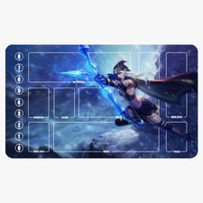 Ashe Riftbound League of Legends Playmat+Bag Trading Card Game Mat Mousepad
