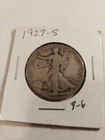 1927 S Walking Liberty Half Dollar - Good - 90% Silver 50C