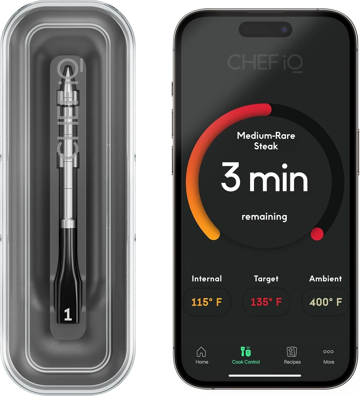 CHEF iQ Sense Smart Wireless Meat Thermometer Ultra-Thin Probe Unlimited Range
Opens in a new window