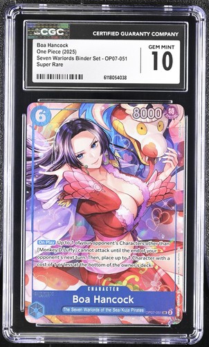 Boa Hancock (Seven Warlords of the Sea Binder Set) graded CGC 10 for sale on eBay