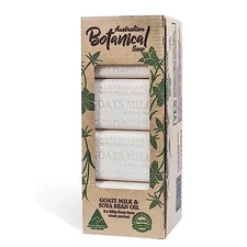 8 Bars Australian Botanical Soap Goats Milk and Soya Bean Oil Triple-Milled PB4