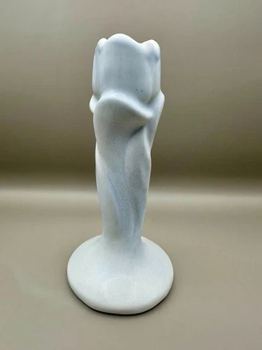 Van Briggle Art Pottery Vase – Tulip – Matte Blue – Signed A.S.