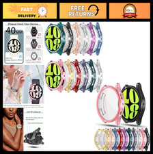 12 10 Pack Bling Diamonds Screen Protector Case for Samsung Galaxy Watch 6 40mm,