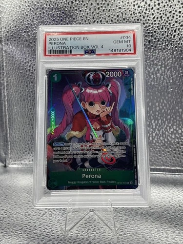 One Piece Perona Illustration Box Vol 4 Promo Op09-034 Psa 10