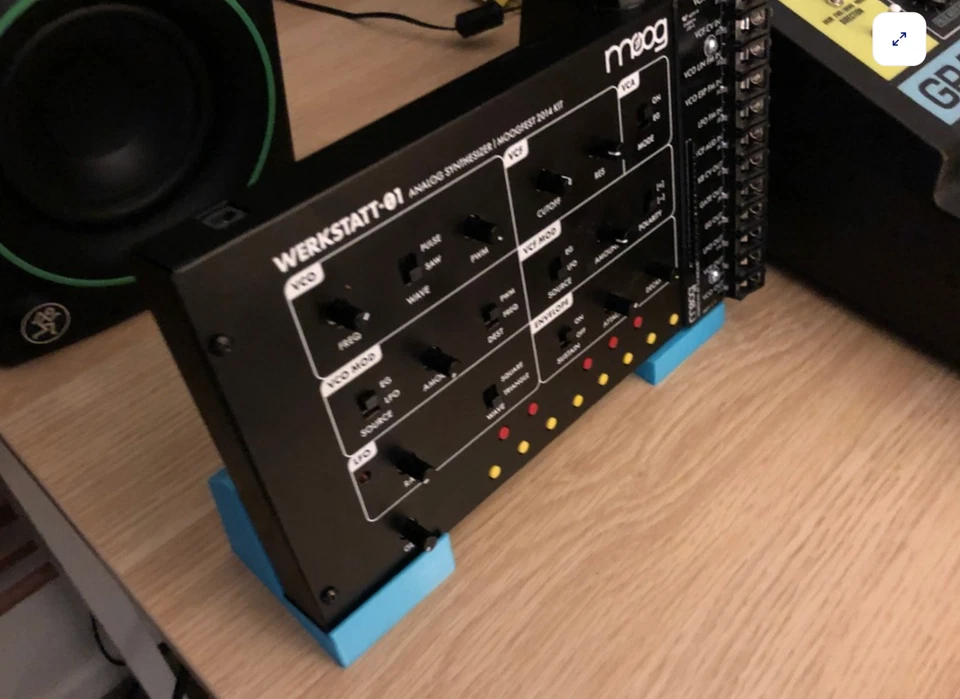 Compact Upright Stand for Moog Werkstatt with Built-in Power Clip - Image 2 of 4