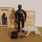 vintage gi joe action figure snake eyes v2 looks great 100% complete looks good
