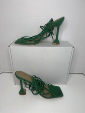 Fashion Nova “Pay No Mind” Heeled Sandals – Green Women’s Size 10