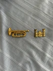 Rare 1850 Dragoon Hat Insignia and Engineer Corp Hat Insignia