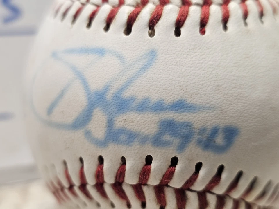 Béisbol autografiado Sid Bream Atlanta Braves MLB 1992 The Slide sin certificado de autenticidad Foto 2 de 4