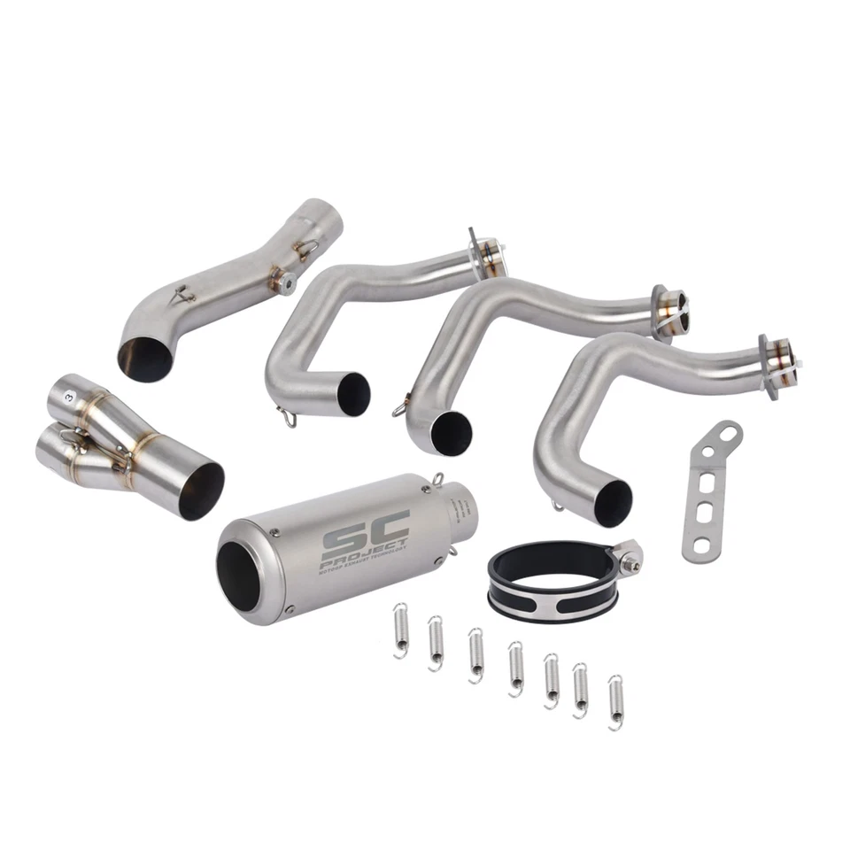For Yamaha MT-09 2014-2020 FZ09 XSR900 Full System Exhaust Tips Header Link Pipe — 第 2/4 张图片