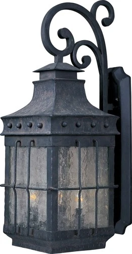 Maxim Lighting 30085CDCF Nantucket 4-Light 32" Outdoor Wall Light in Black - Picture 2 of 2