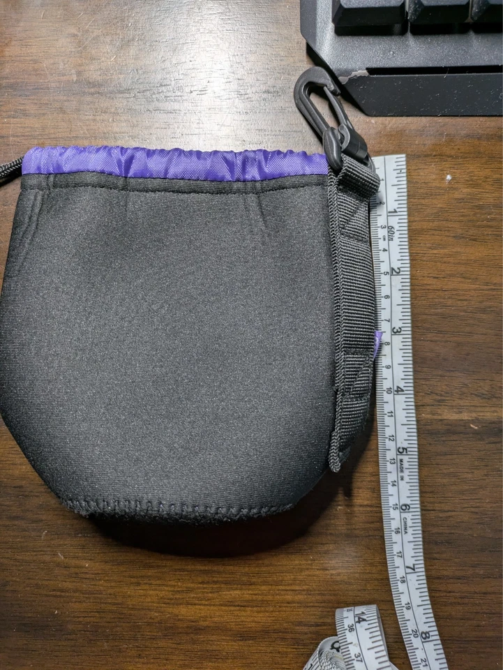 Lote de 3 bolsas para lentes de cámara de neopreno Bower de tamaño mediano  Foto 4 de 4