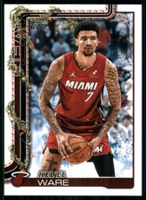 2025-26 Topps Holiday #H59 Kel'el Ware Miami Heat 54219