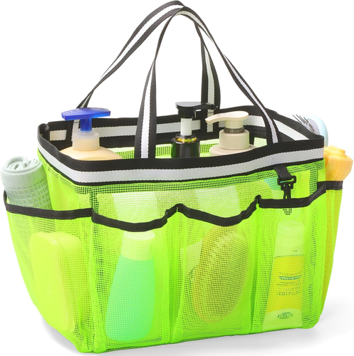 XL Large Shower Caddy Portable Mesh Shower Tote Bag Collapsible for College Dorm