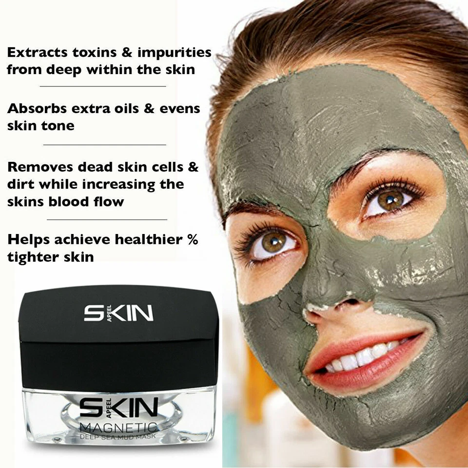 Magnetic Black Mask Deep Sea Mud Mask Clear Pores Remove Blackheads Treat Acne - Image 2 of 3