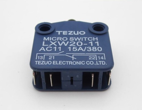 5PCS New TEZUO Small Self-reset Limit Switch LXW20-11 AC11 15A/380 9mm Height - Picture 2 of 4