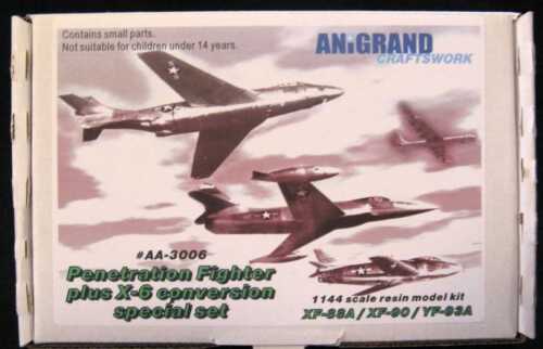 Anigrand Models 1/144 PENETRATION FIGHTERS XF-88 XF-90 YF-93 & X-6 Special Set