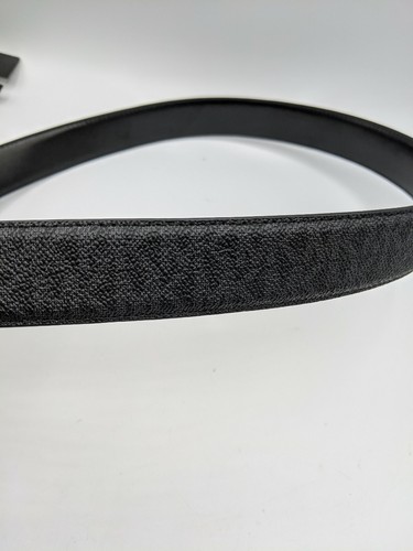 "Cintura uomo Michael Kors firma nera logo 31 mm firma cintura taglie 30""- 41" - Foto 7 di 7