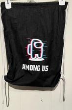 Among Us Cinch Bag Backpack 100% Cotton Q-Tees Promotional Product