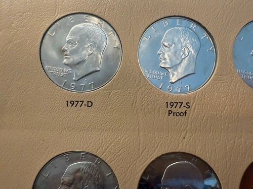 1971-1978 Eisenhower Dollar Complete Coin Set Collection Dansco Album, MS Set🔥 - Picture 22 of 24
