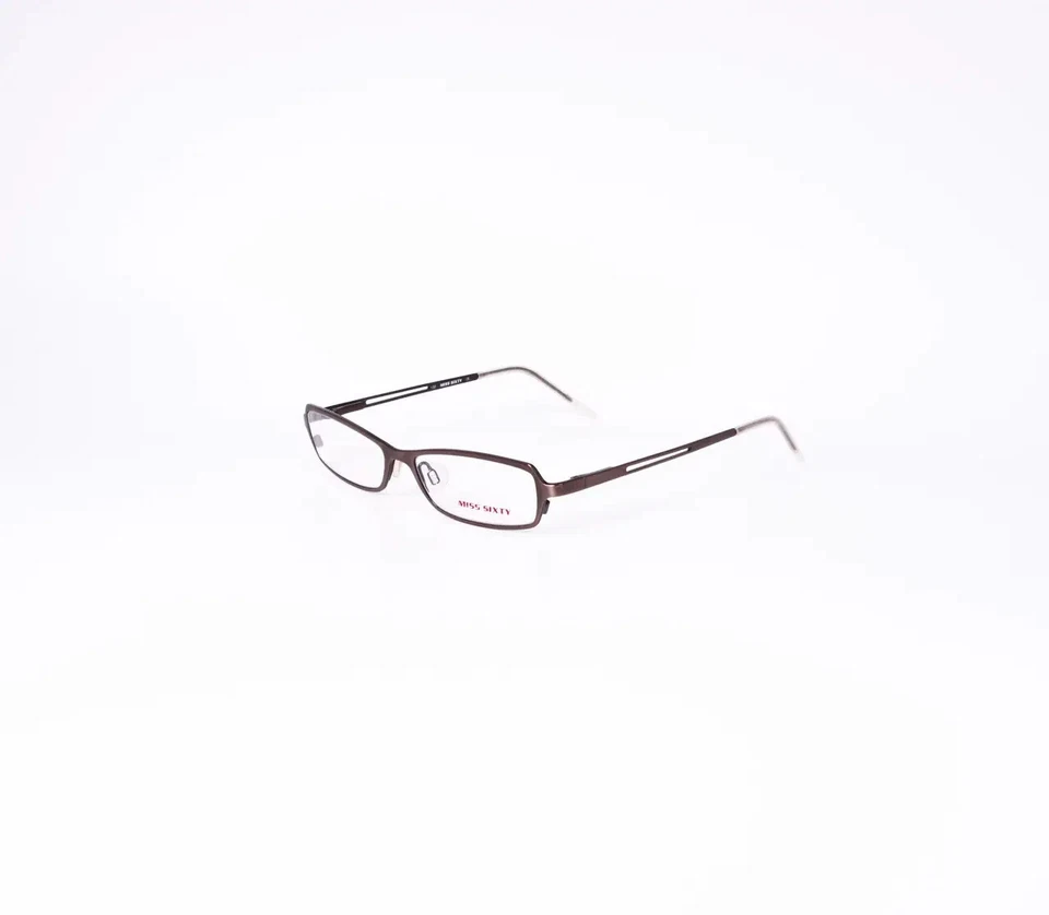 Marco de gafas Miss Sixty MX40 auténtico para mujer marrón metal rectangular Foto 2 de 3