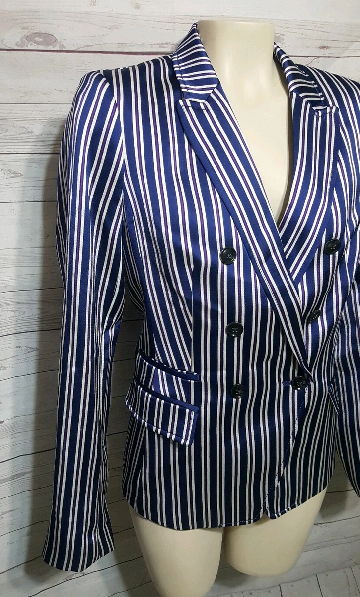Banana republic striped blazer clearance