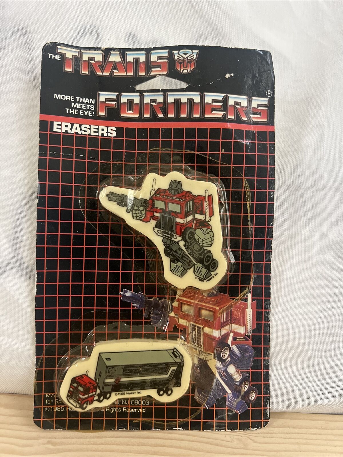 Transformers Optimus Prime Eraser 1985 Spindex 30003 Vintage Collectible