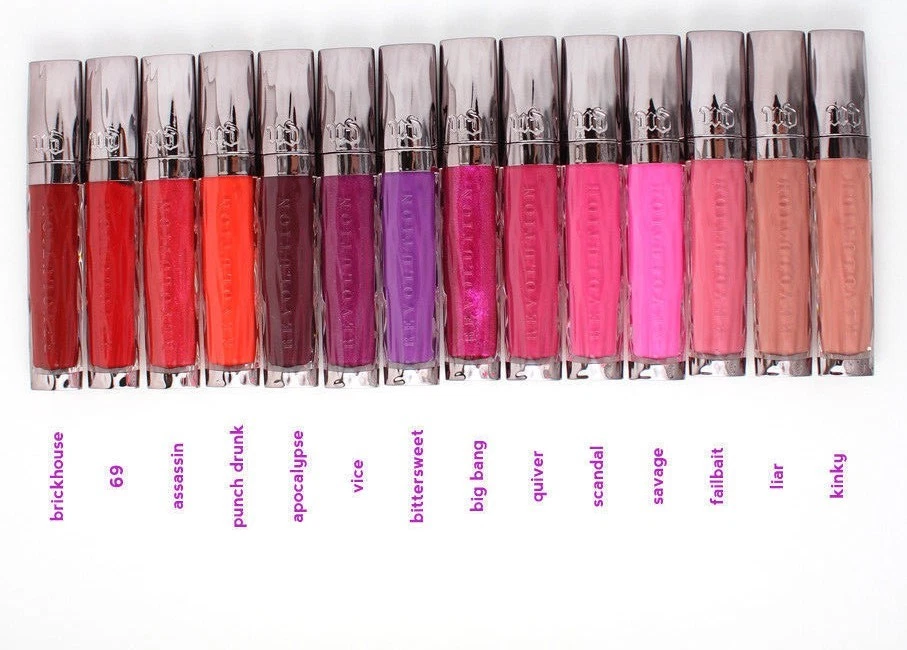 Brilho labial Urban Decay Revolution alta cor - Escolha o tom tamanho completo - Novo na caixa - Autêntico - Imagem 2 de 2