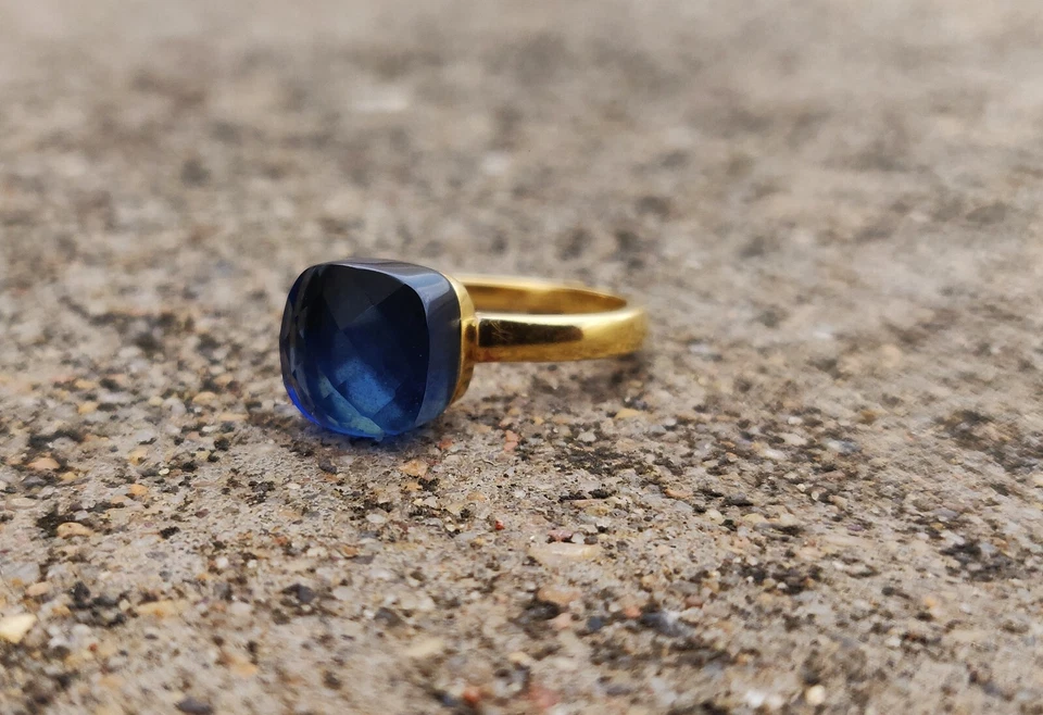 Iolite Quartz Ring 925 Sterling Silver Pomellato Statement Rings All Ring Sizes - Image 4 of 4