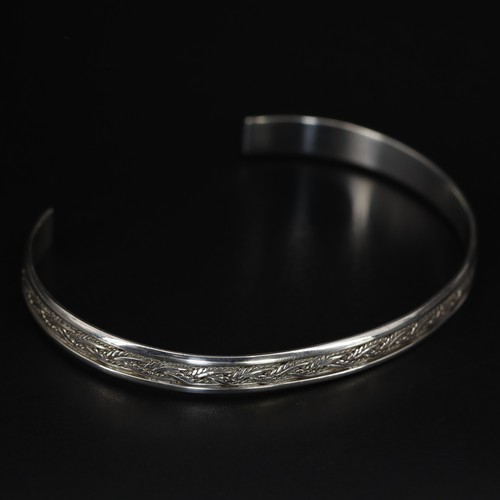 VTG Sterling Silver - INDONESIA ATHRA 6mm Braided Woven 7.5" Cuff Bracelet - 10g