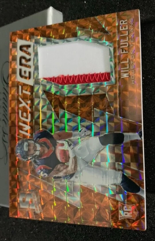 2016 Spectra Football WILL FULLER RC NEXT ERA 1/3 Orange JERSEY Patch NICE! HOT - Image 2 of 3