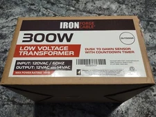 Iron Forge Cable 300 Watt Low Voltage Transformer for Landscape Lights W/Sensor