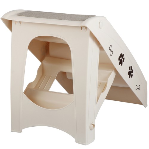 Foldable Pet Stairs 4 Non-slip Steps Dog Ladder w/ Support Frame for High Bed - Picture 24 of 24