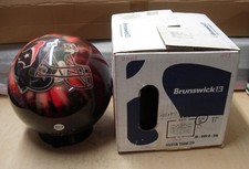 16 Bowling Ball Brunswick Viz-A-Ball NFL RARE 2006 Helmet Style Houston TEXANS