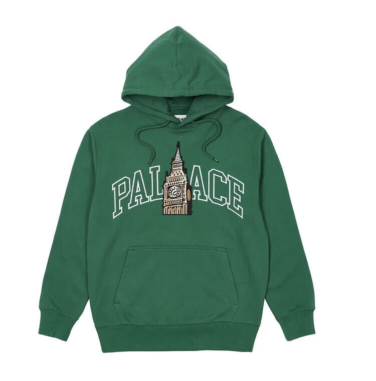 Palace Skateboards London Big Ben Hood Green Hoodie Hooded Palace Skateboards London Big Ben Hood Green Hoodie Hooded
