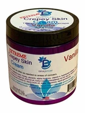 Extreme Crepey Skin Body & Face Cream W/ Hyaluronic Acid, Alpha Hydroxy,Vanilla