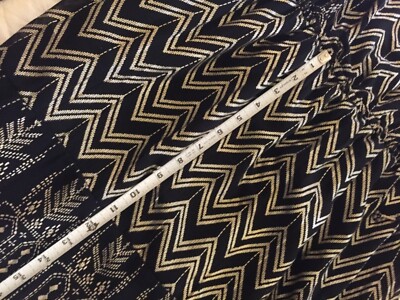 Free People Black and Gold PRINT dress size large | eBay