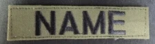 Military style name tags