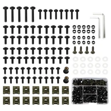 Universal Motorcycle Fairing Bolts Kit Fender Windshield Fasteners Set M5 M6