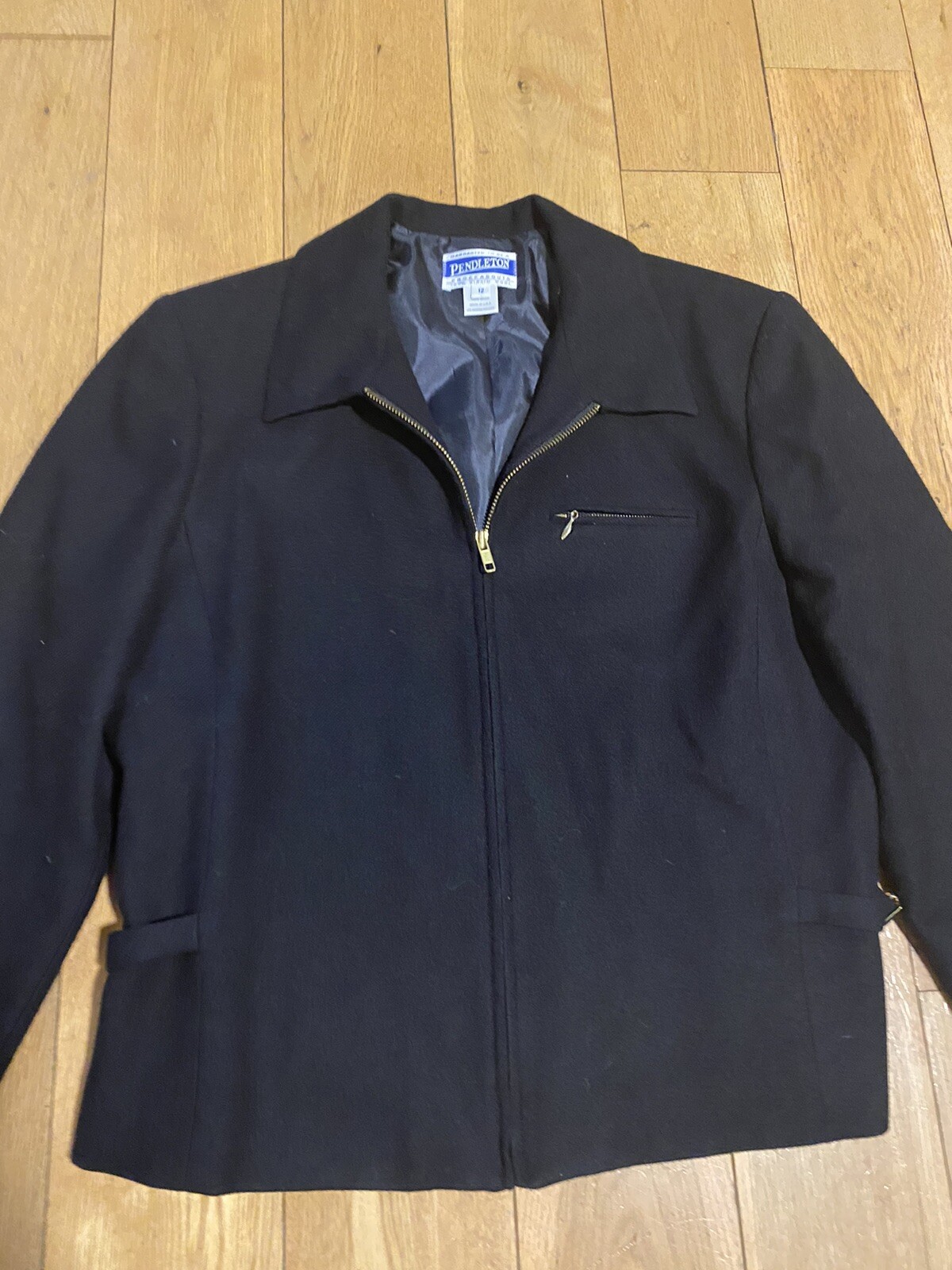 Pendleton Black Classic Wool Over Coat Womens Siz… - image 4