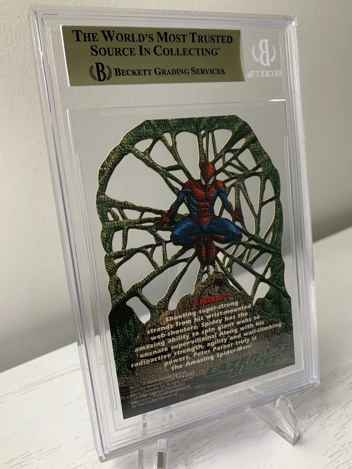 🔥 1997 Skybox Marvel Premium QFX LazerBlast #2 Spider-Man BGS 9.5 🟨 Pop 3 - Image 2 of 2