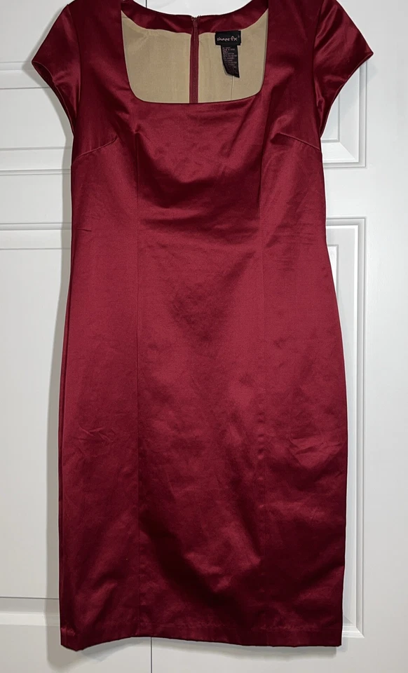 Vestido rojo de fiesta de cóctel Shape FX para mujer talla 10 prendas moldeadoras integradas de mezcla de algodón Foto 2 de 4